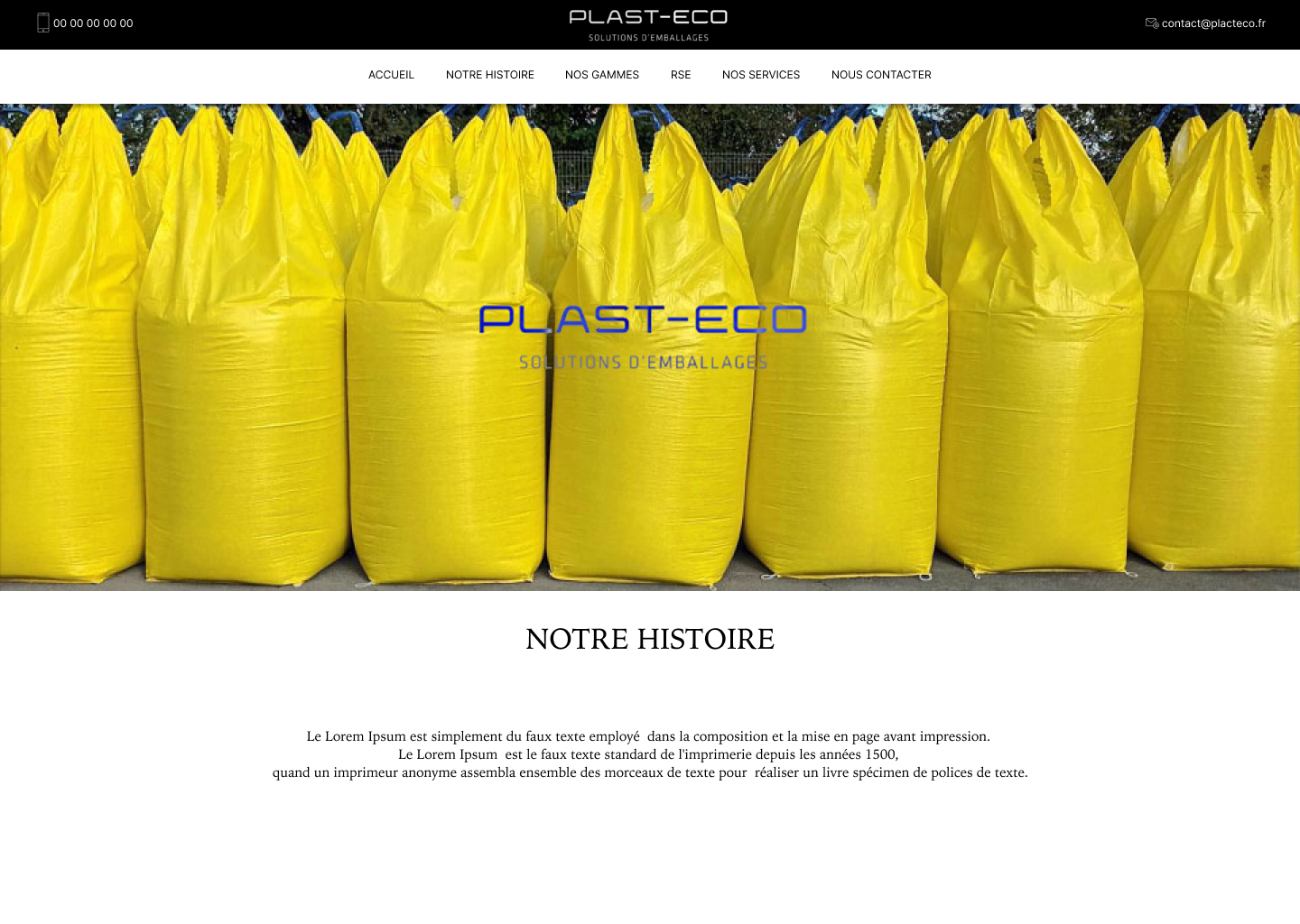 Plast Eco — Site web conçu par EX@COM DIGITAL